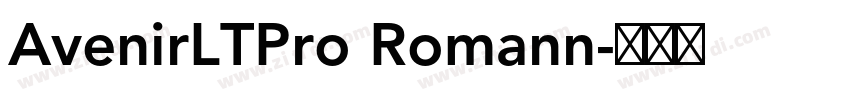 AvenirLTPro Romann字体转换